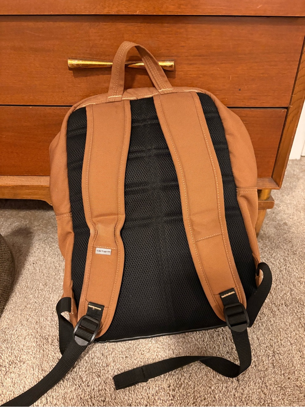 Carhartt Brown Canvas Backpack - Durable Everyday Carry - Picture 3 of 3